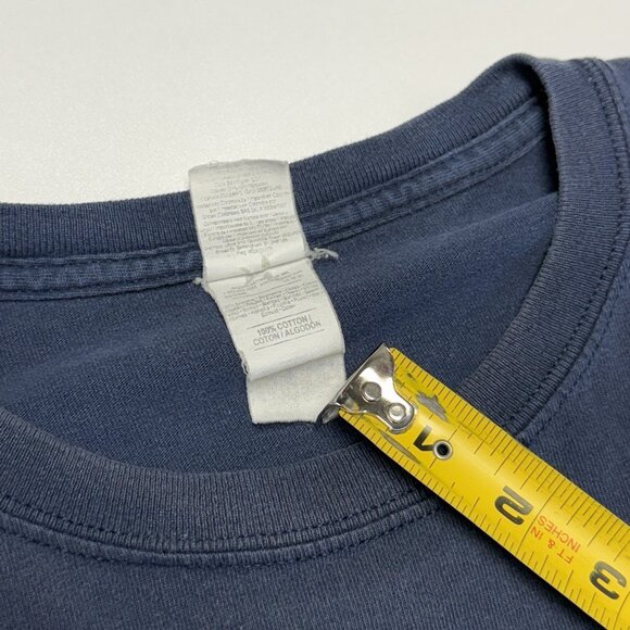 VTG Pacific Beach Fire Station T Shirt Mens XXL 26x26.5 Blue Short Sleeve Surf - Picture 12 of 14